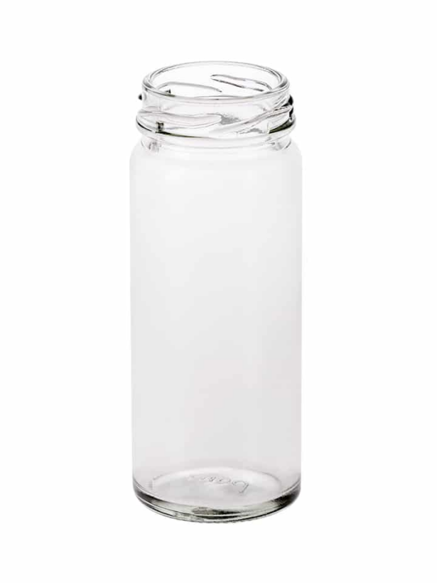 Cylindrical jar 108ml 43TO Glass flint